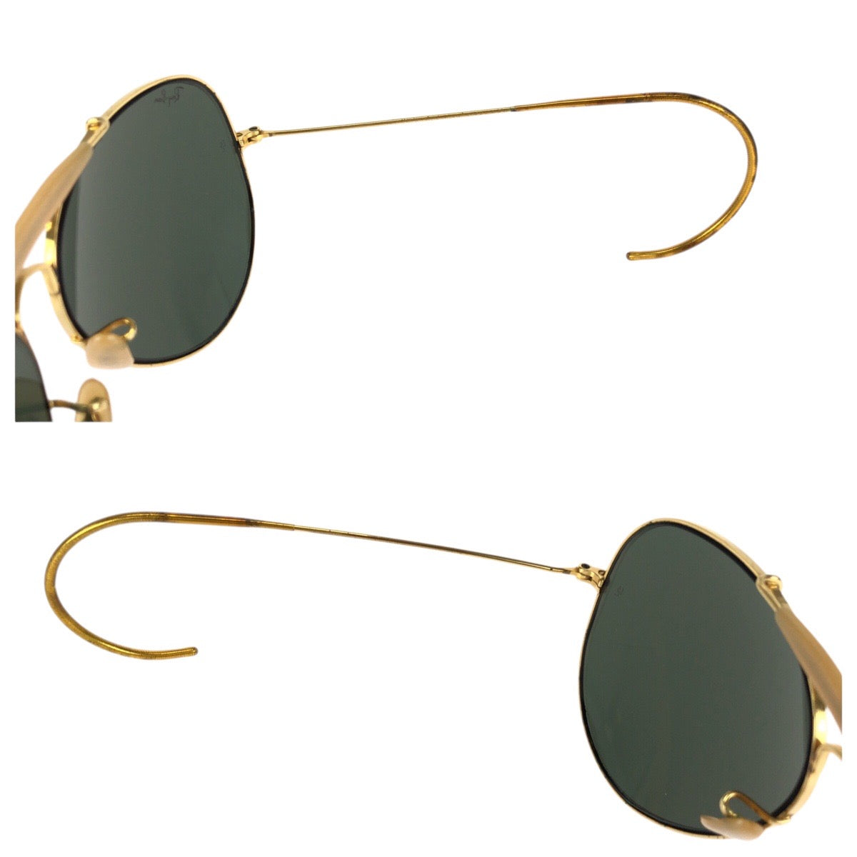 24440
Ray-Ban レイバン ヴィンテージ ボシュロム アビエーター ゴールド グリーン メタル B&L 62□14 サングラス 男女兼用 ティアドロップ レディース ABP15