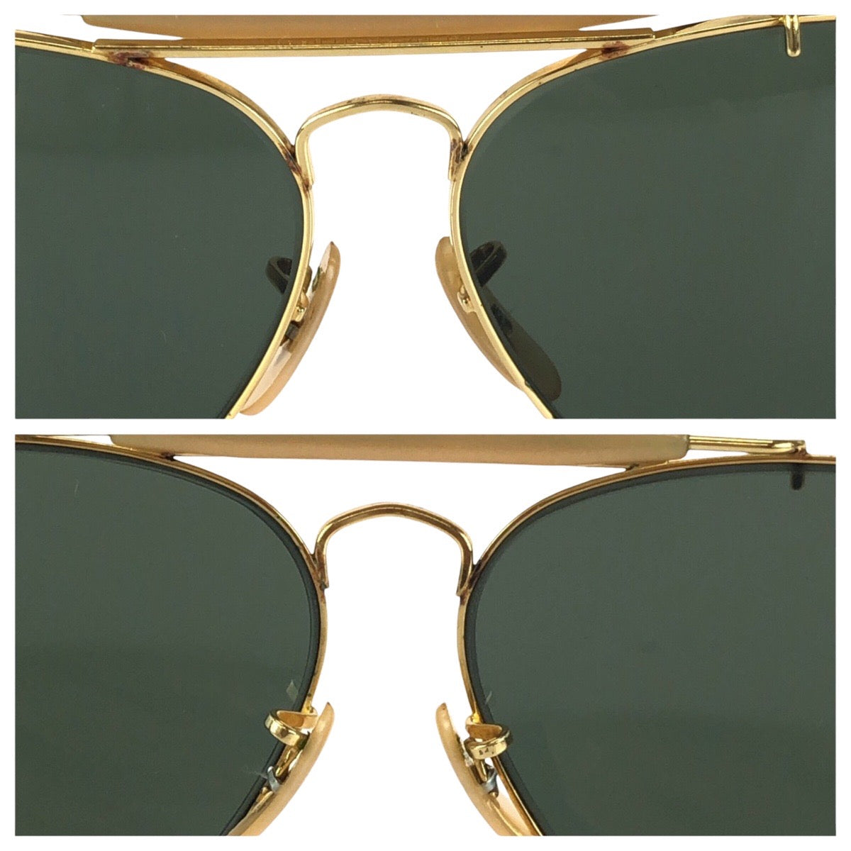 24440
Ray-Ban レイバン ヴィンテージ ボシュロム アビエーター ゴールド グリーン メタル B&L 62□14 サングラス 男女兼用 ティアドロップ レディース ABP15