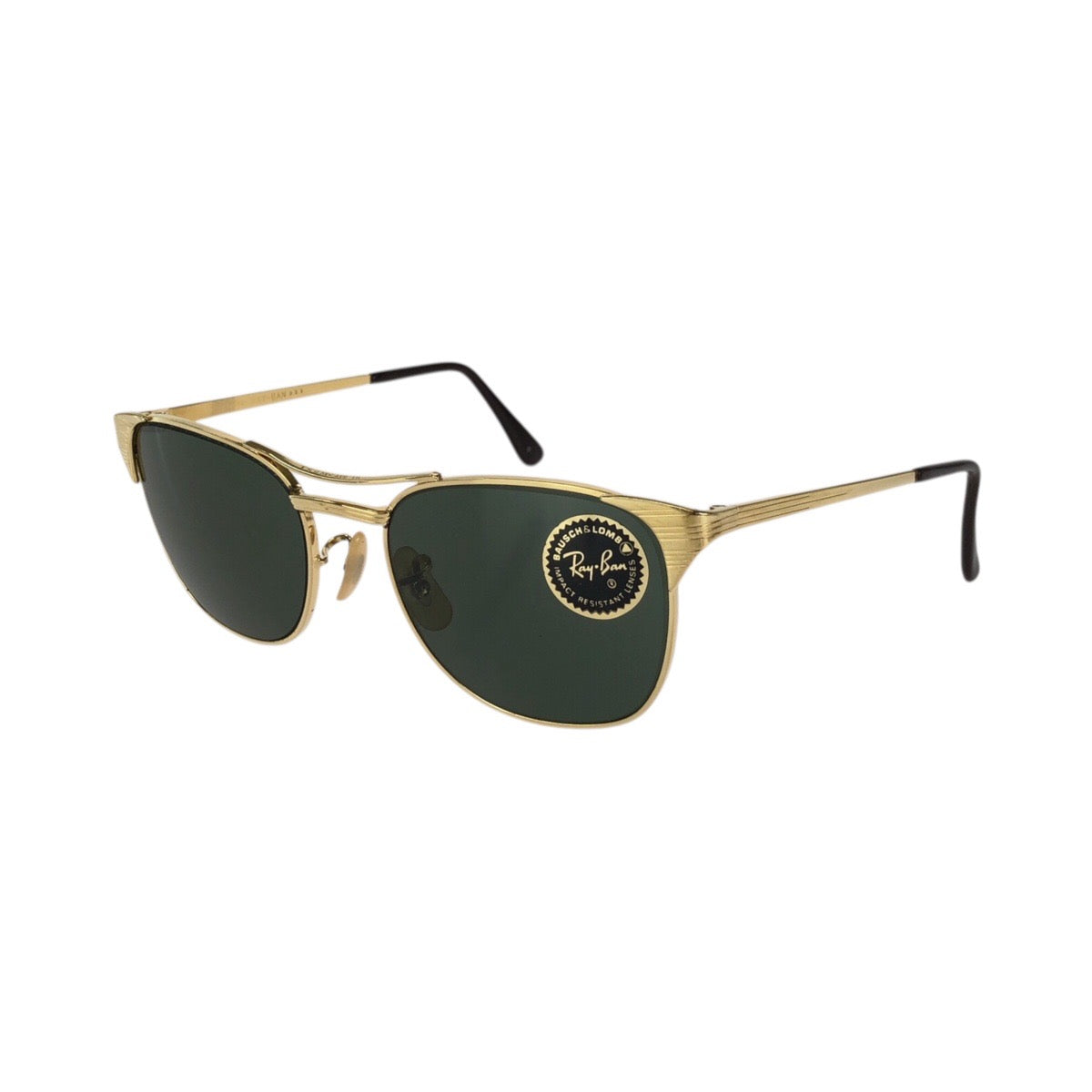 24441
Ray-Ban レイバン ヴィンテージ シグネット ボシュロム ヘリテージ ゴールド グリーン メタル B&L 52□19 サングラス メガネ 男女兼用 ウェリントン レディース SA28