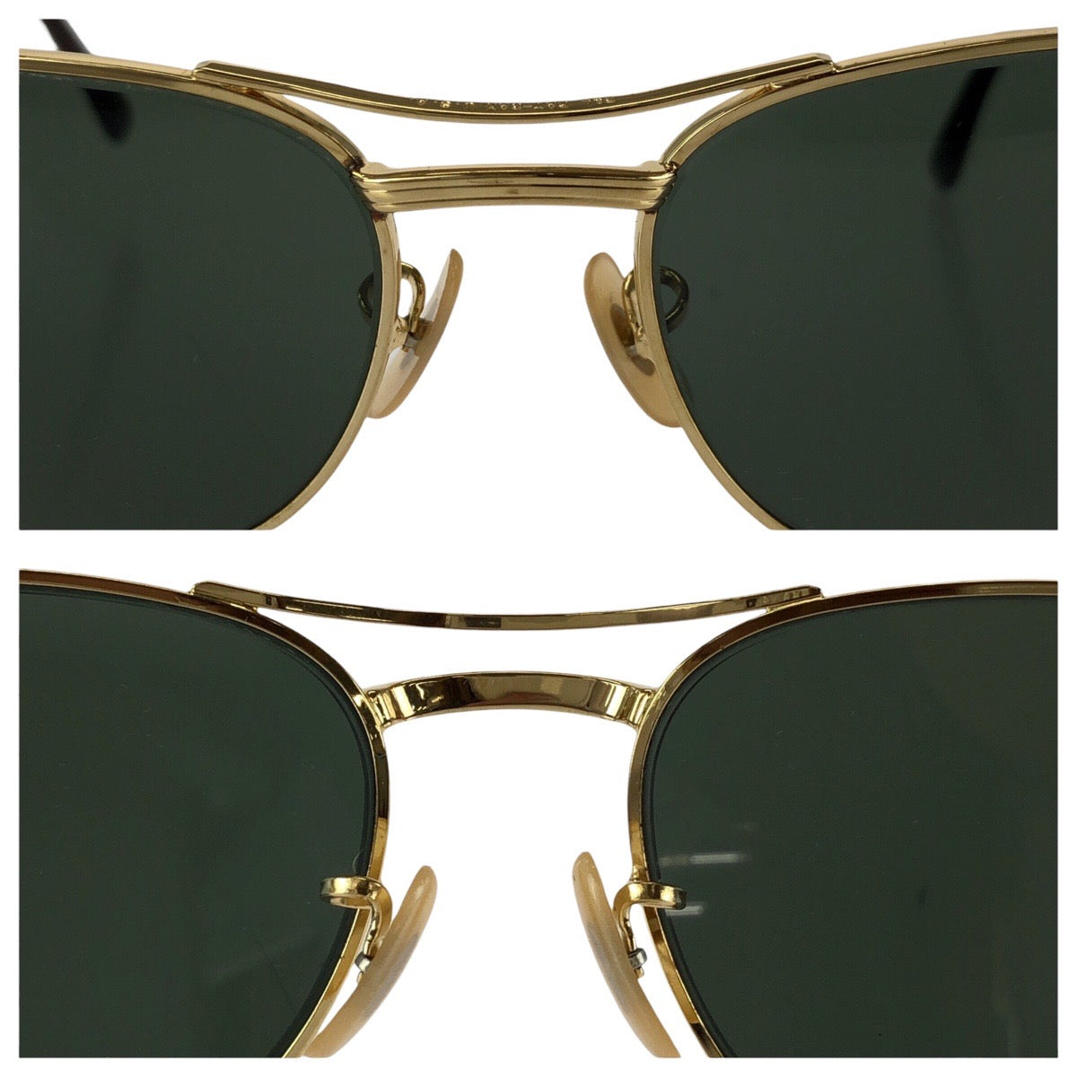 24441
Ray-Ban レイバン ヴィンテージ シグネット ボシュロム ヘリテージ ゴールド グリーン メタル B&L 52□19 サングラス メガネ 男女兼用 ウェリントン レディース SA28