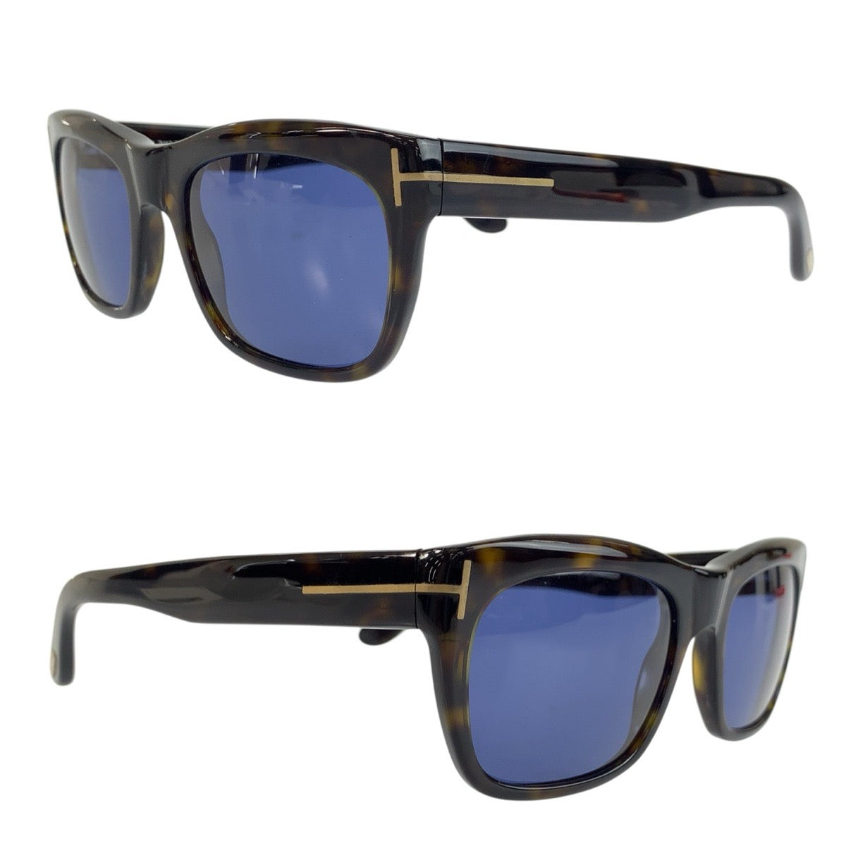 24442
TOM FORD トムフォード ブラウン ブルー プラスチック TF5277 053 53□20 145 サングラス 男女兼用 ウェリントン メンズ AB15