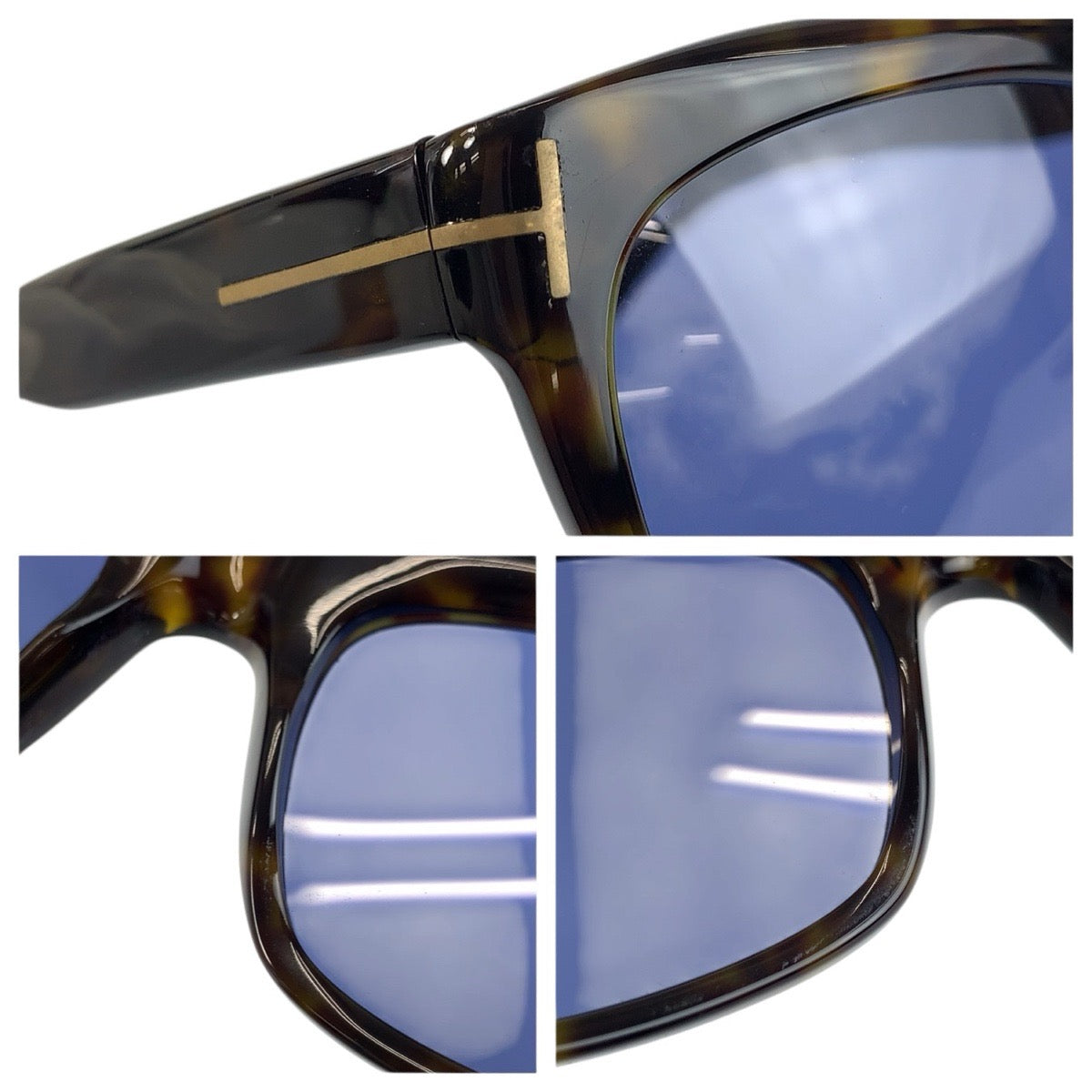 24442
TOM FORD トムフォード ブラウン ブルー プラスチック TF5277 053 53□20 145 サングラス 男女兼用 ウェリントン メンズ AB15