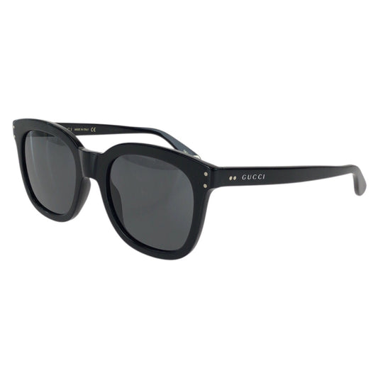 24443
GUCCI グッチ ロゴ ブラック 黒 シルバー金具 プラスチック GG0571S サングラス 男女兼用 スクエア レディース ABP7