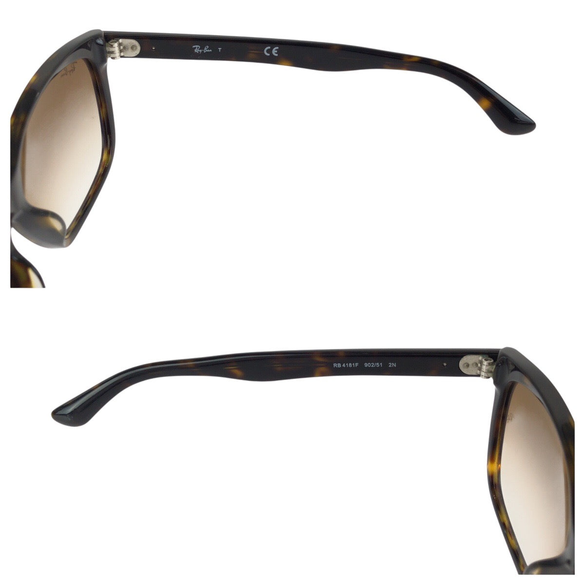 24446
Ray-Ban レイバン ハバナ ハイストリート ブラウン シルバー金具 プラスチック RB4181F 902/51 2N サングラス 男女兼用 ウェリントン メンズ ABP7