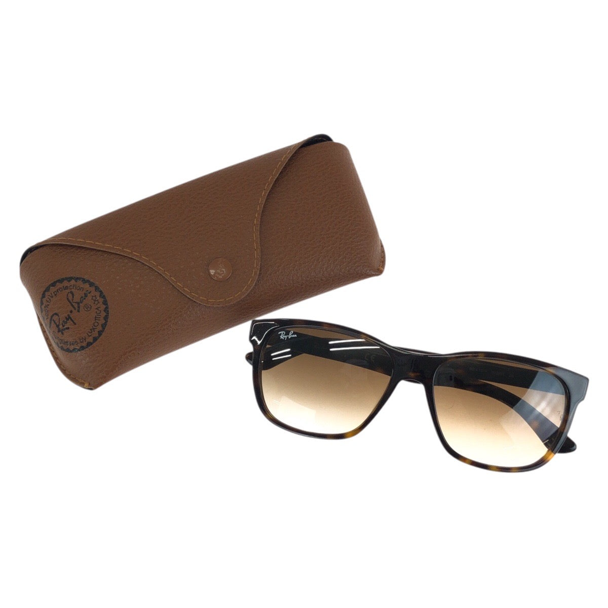 24446
Ray-Ban レイバン ハバナ ハイストリート ブラウン シルバー金具 プラスチック RB4181F 902/51 2N サングラス 男女兼用 ウェリントン メンズ ABP7