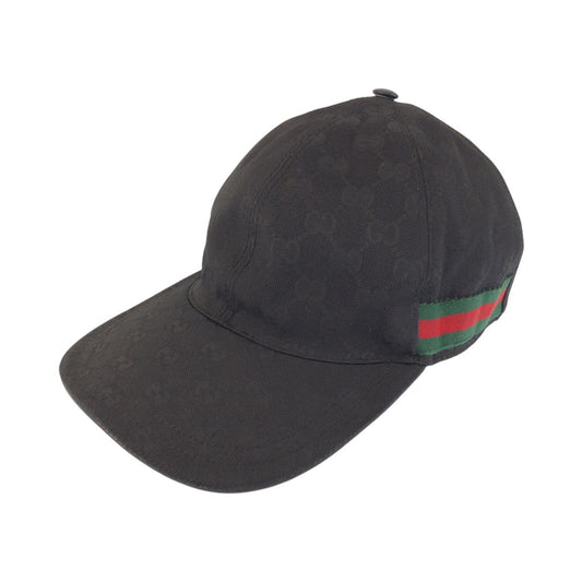 24457
GUCCI グッチ シェリーライン GGパターン ブラック グリーン レッド ポリエステル / ナイロン 200035 キャップ ベースボールキャップ 男女兼用 レディース AB18
