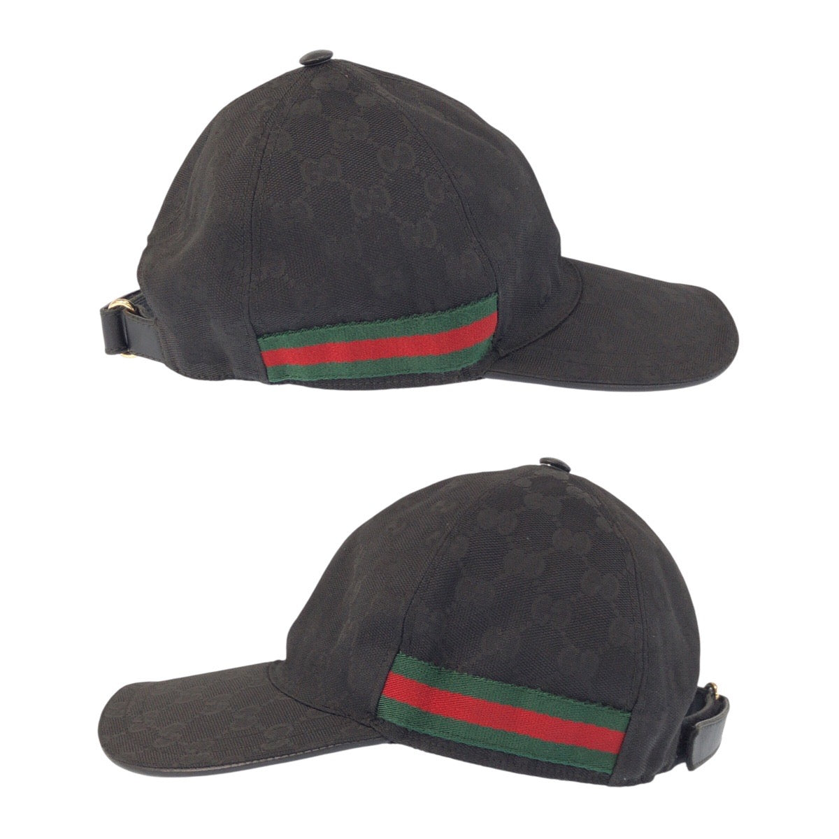 24457
GUCCI グッチ シェリーライン GGパターン ブラック グリーン レッド ポリエステル / ナイロン 200035 キャップ ベースボールキャップ 男女兼用 レディース AB18