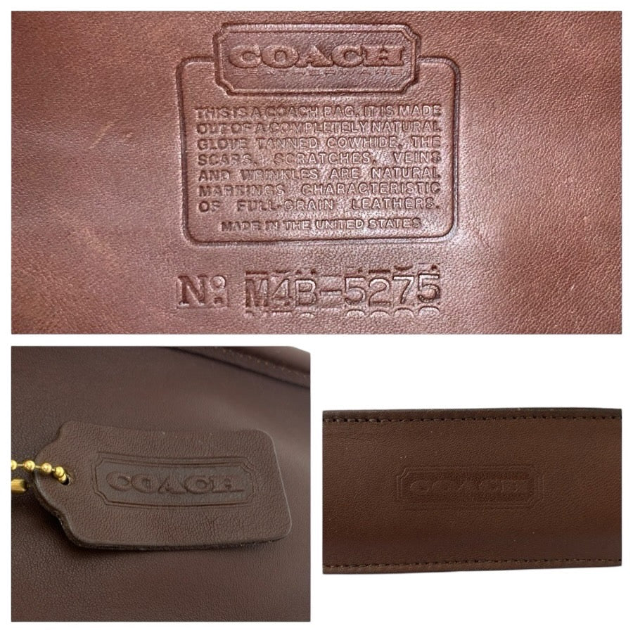24459
COACH コーチ ヴィンテージ オールドコーチ ブラウン ゴールド金具 レザー 5275 ビジネスバッグ ブリーフケース メンズ ABP56