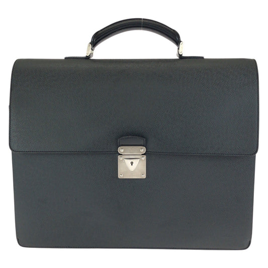24462
LOUIS VUITTON ルイヴィトン タイガ ロブスト1 ブラック 黒 シルバー金具 レザー M31052 ビジネスバッグ ブリーフケース メンズ ABP35