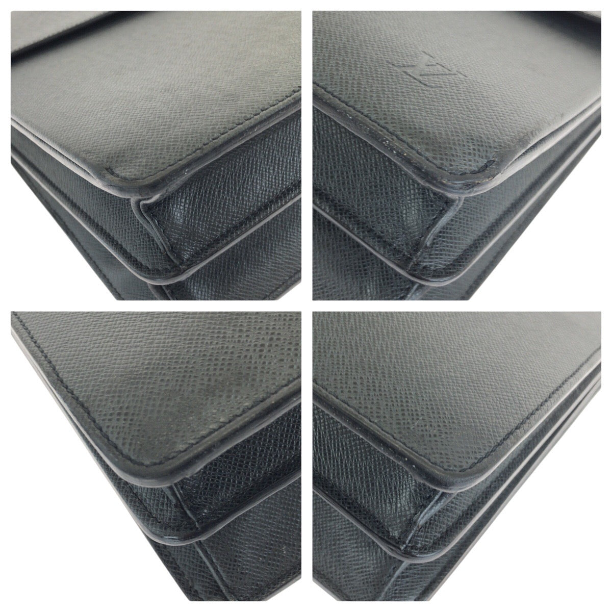 24462
LOUIS VUITTON ルイヴィトン タイガ ロブスト1 ブラック 黒 シルバー金具 レザー M31052 ビジネスバッグ ブリーフケース メンズ ABP35