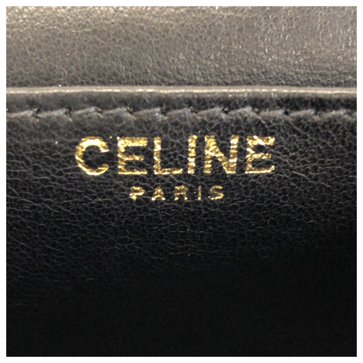 24466
CELINE セリーヌ ヴィンテージ トリオンフ ブラック 黒 ゴールド金具 キャンバス チェーンショルダーバッグ パーティーバッグ レディース ABP48