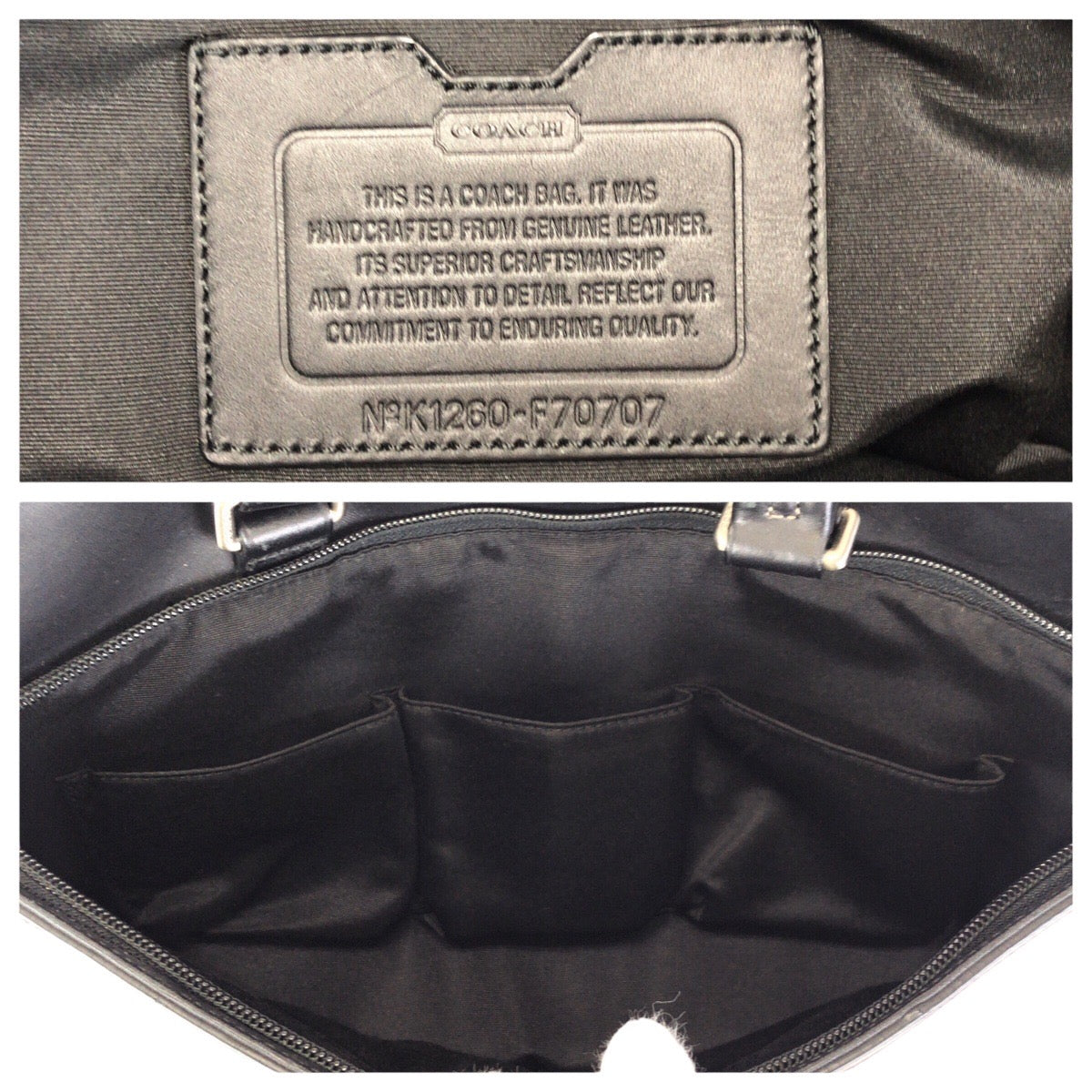 24469
COACH コーチ ２way ブラック 黒 シルバー金具 レザー F70707 ビジネスバッグ ブリーフケース ショルダーバッグ メンズ ABP18