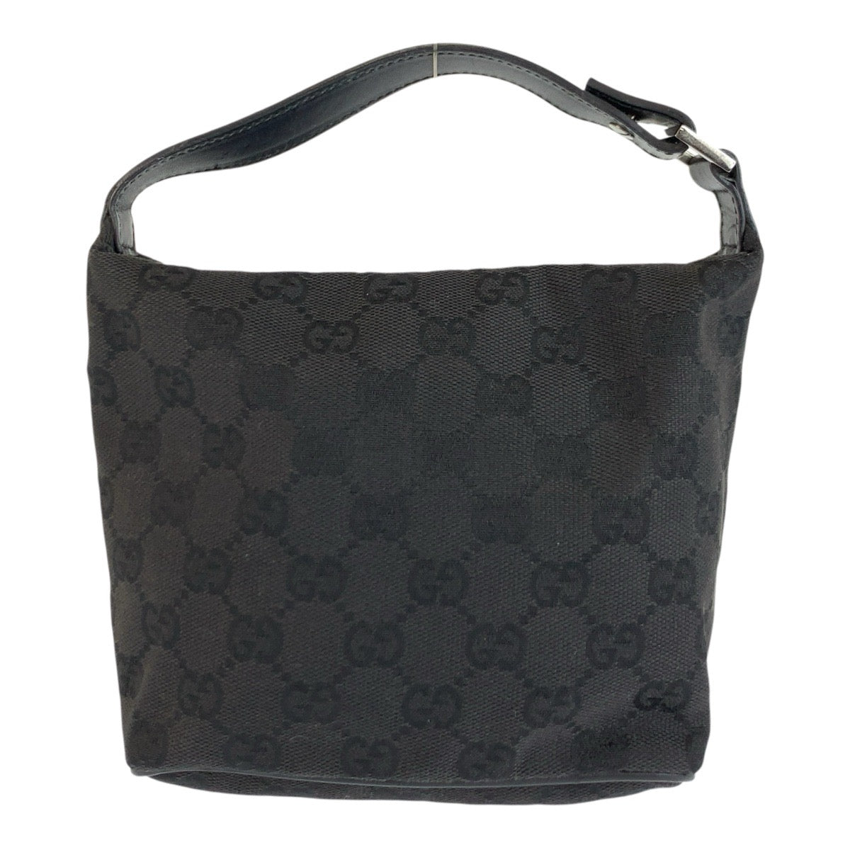24472
GUCCI グッチ ブラック 黒 GGキャンバス / レザー 34080 ハンドバッグ アクセサリーポーチ レディース ABP32