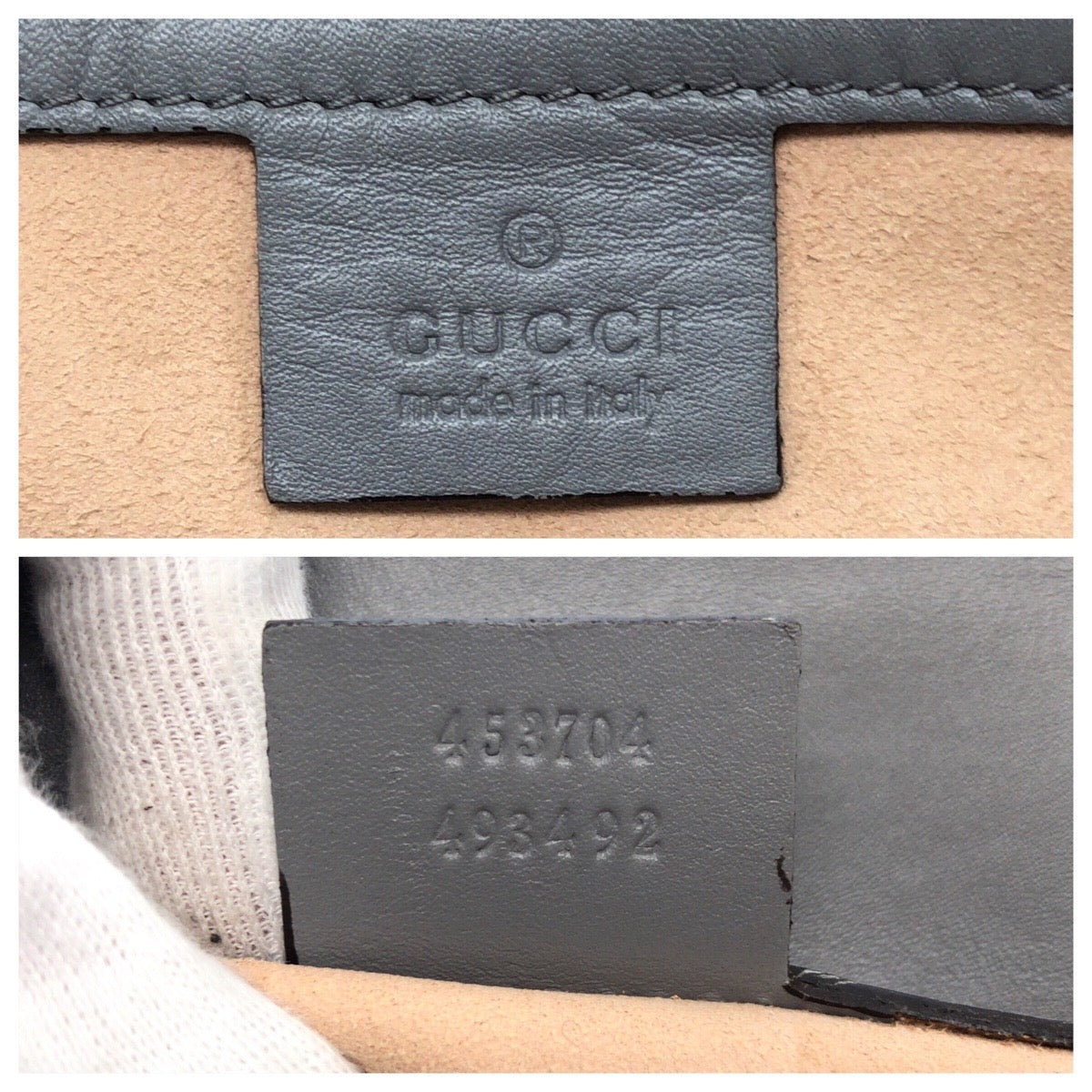 24476
GUCCI グッチ グッチシマ グレー ゴールド金具 レザー 453704 トートバッグ ハンドバッグ レディース AB40