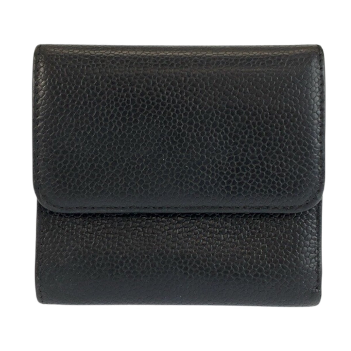 24483
CHANEL シャネル ココマーク ブラック 黒 レザー 折財布 コンパクトウォレット レディース ABP40