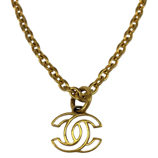 24495
CHANEL シャネル ヴィンテージ ココマーク ゴールド メッキ ネックレス レディース AB52