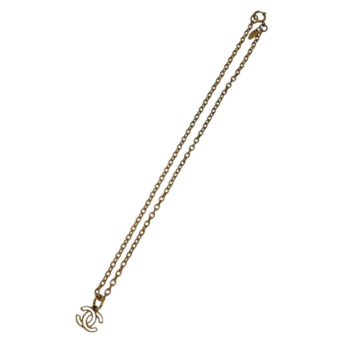 24495
CHANEL シャネル ヴィンテージ ココマーク ゴールド メッキ ネックレス レディース AB52