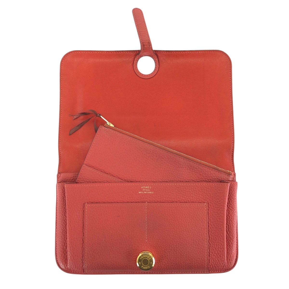 24499
HERMES エルメス ドゴン GM ルージュトマト レッド ゴールド金具 トゴ 長財布 ロングウォレット T刻印 レディース ABP32