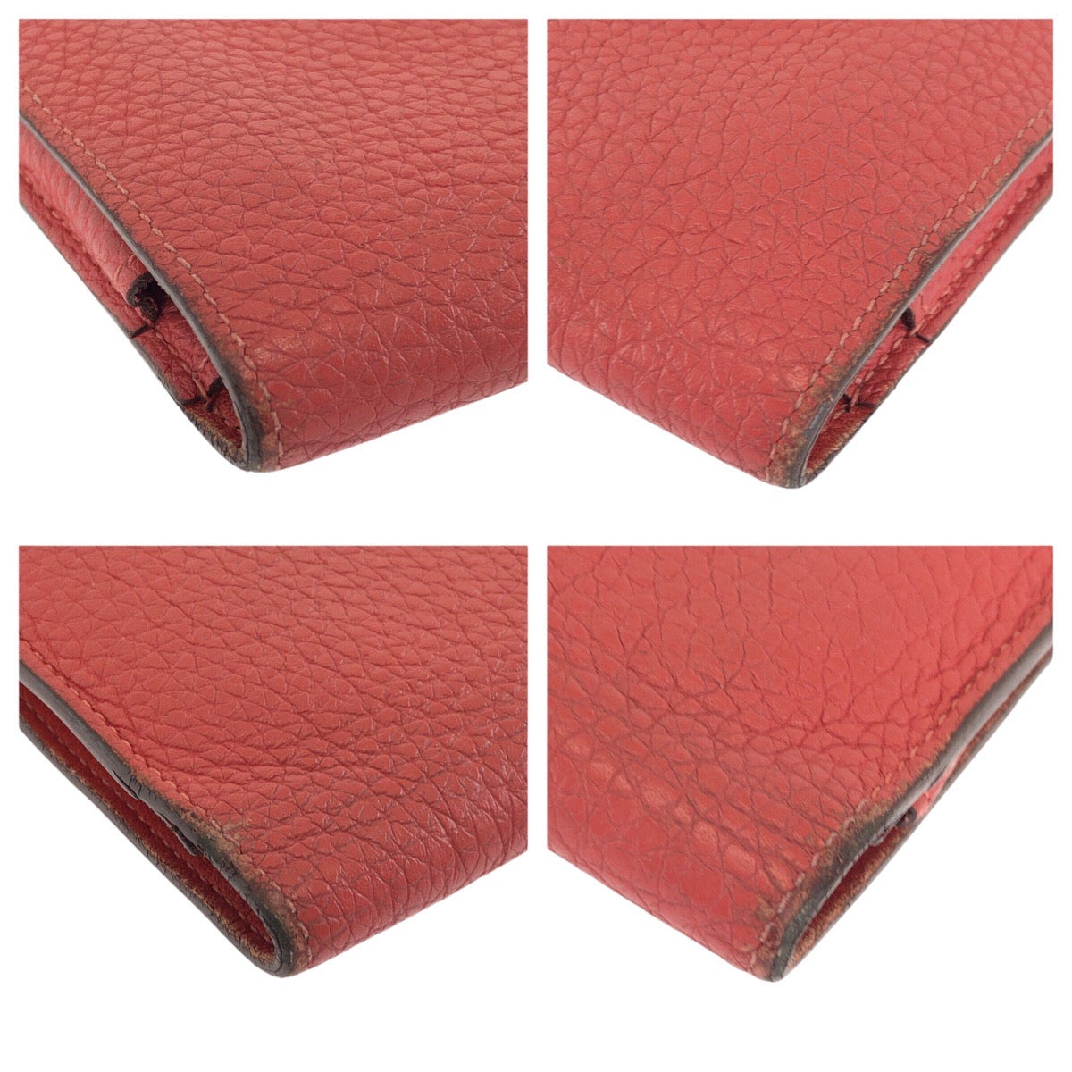 24499
HERMES エルメス ドゴン GM ルージュトマト レッド ゴールド金具 トゴ 長財布 ロングウォレット T刻印 レディース ABP32