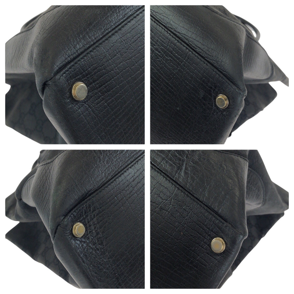 24500
GUCCI グッチ シェリーライン ブラック 黒 ゴールド金具 GGキャンバス / レザー 130994 トートバッグ ハンドバッグ レディース AB35