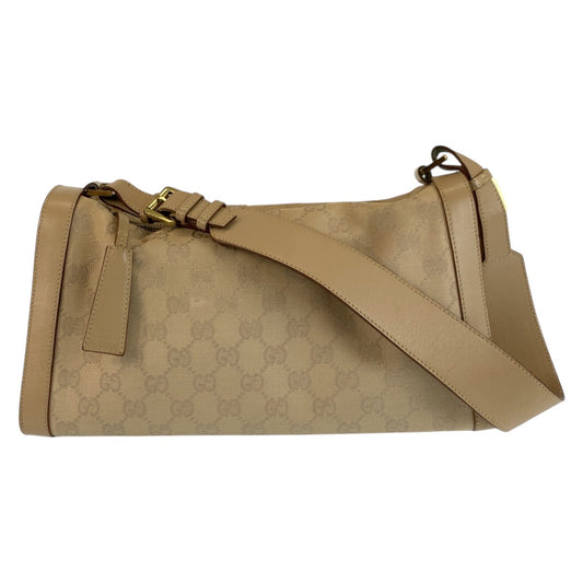 24502
GUCCI グッチ ベージュ ゴールド金具 GGキャンバス / レザー 92706 ショルダーバッグ レディース ABP32