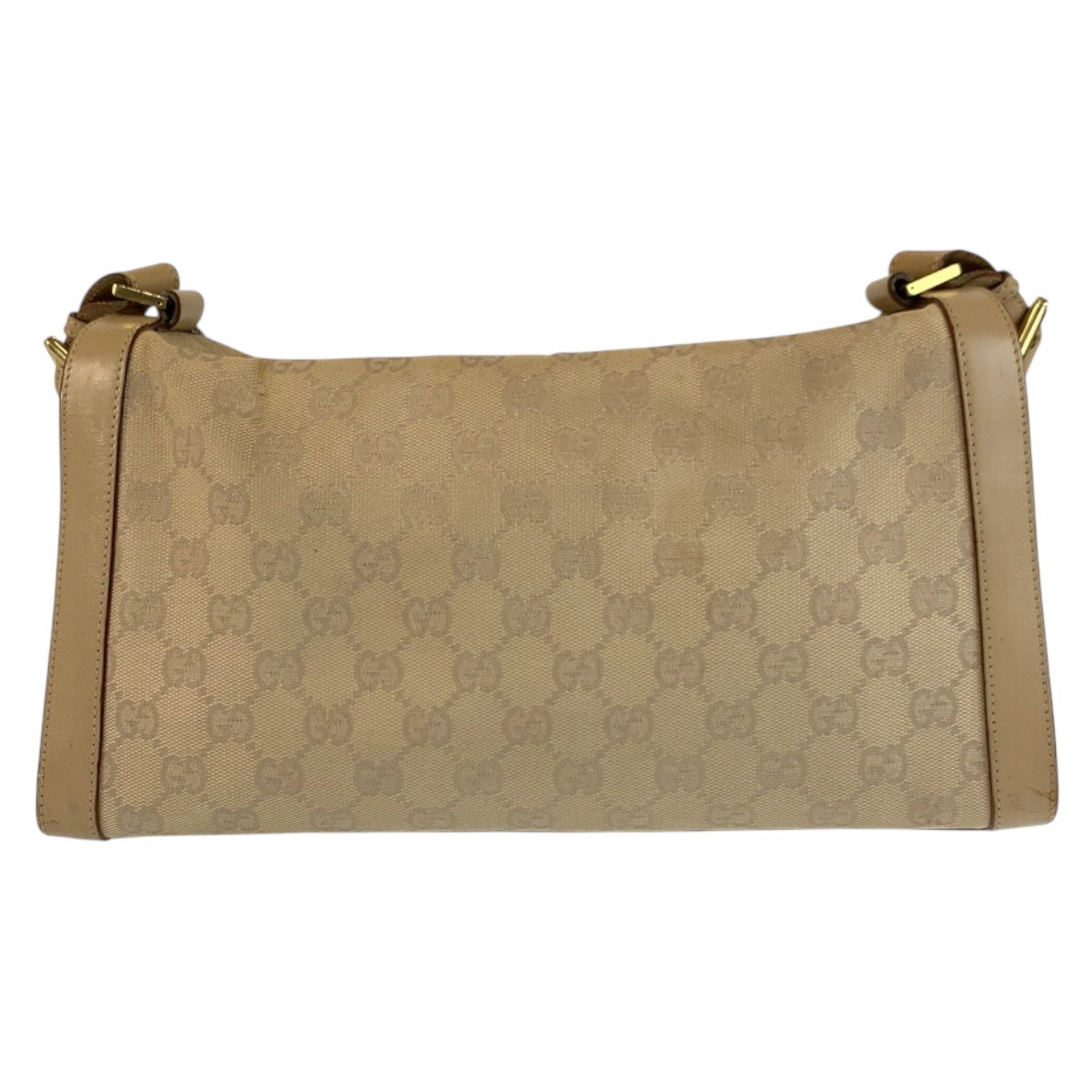 24502
GUCCI グッチ ベージュ ゴールド金具 GGキャンバス / レザー 92706 ショルダーバッグ レディース ABP32