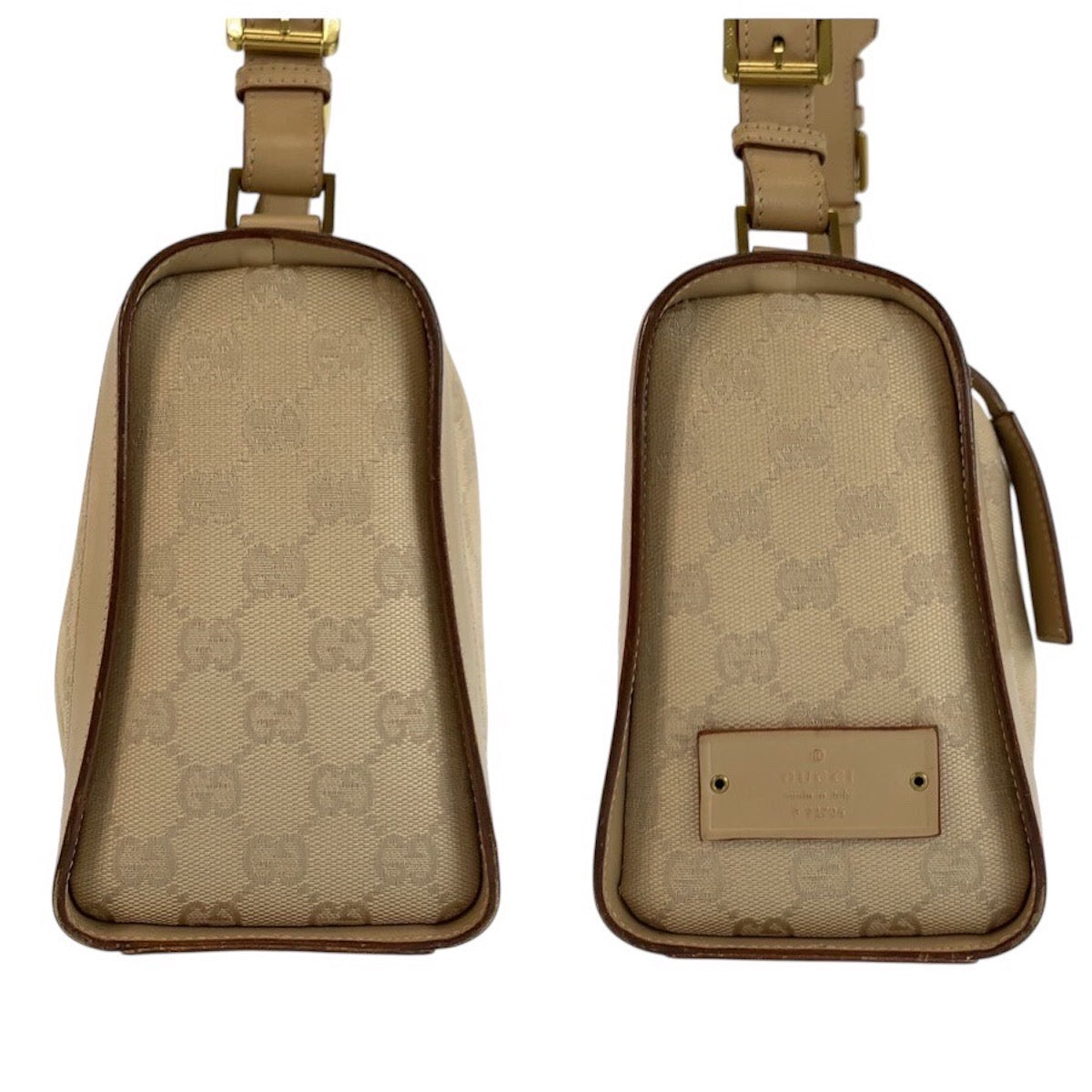 24502
GUCCI グッチ ベージュ ゴールド金具 GGキャンバス / レザー 92706 ショルダーバッグ レディース ABP32