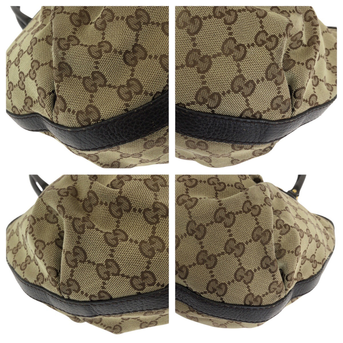 24503
GUCCI グッチ スカーレット ベージュ ダークブラウン ゴールド金具 GGキャンバス / レザー 353689 トートバッグ ショルダーバッグ レディース AB26