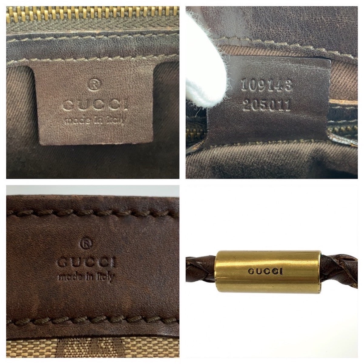 24504
GUCCI グッチ ブラウン ベージュ ゴールド金具 GGキャンバス / レザー 109143 ショルダーバッグ レディース AB26