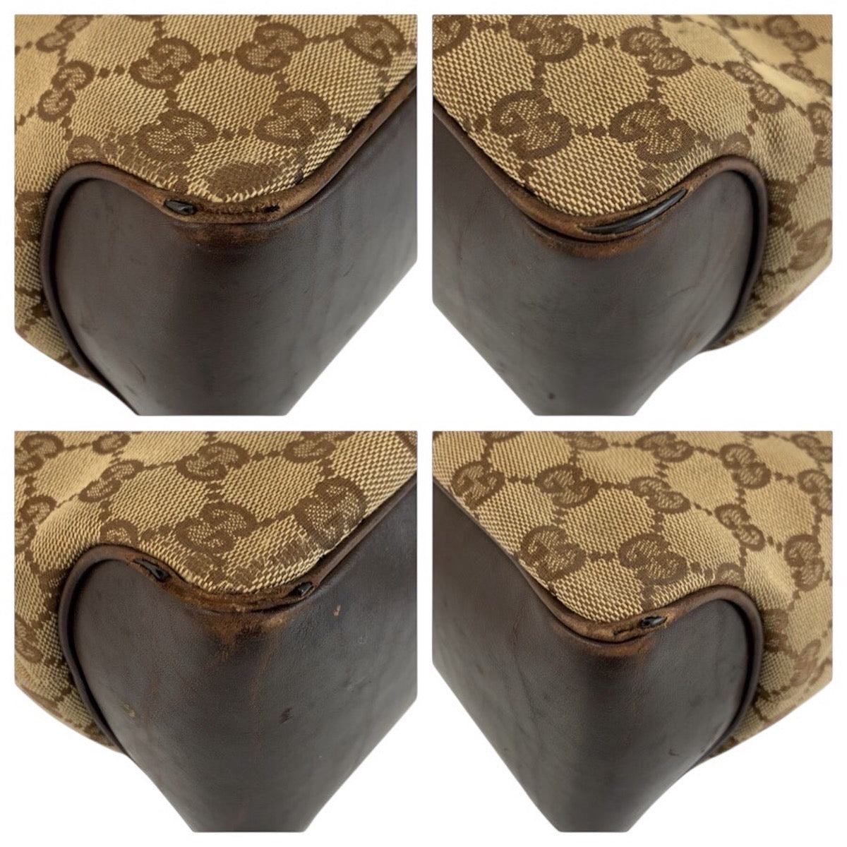 24504
GUCCI グッチ ブラウン ベージュ ゴールド金具 GGキャンバス / レザー 109143 ショルダーバッグ レディース AB26