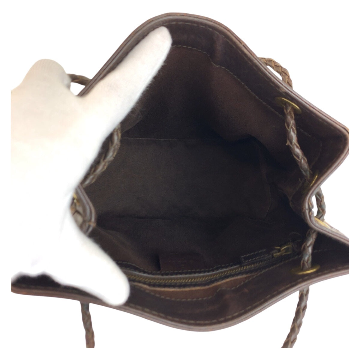 24504
GUCCI グッチ ブラウン ベージュ ゴールド金具 GGキャンバス / レザー 109143 ショルダーバッグ レディース AB26