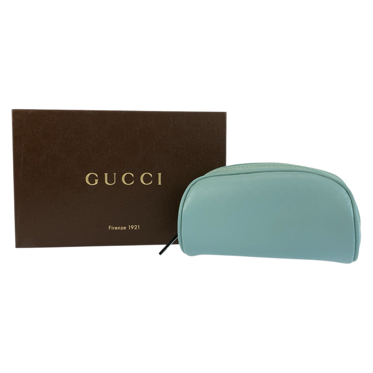 24506
GUCCI グッチ グッチシマ ミントブルー レザー 277652 ポーチ 化粧ポーチ レディース A22