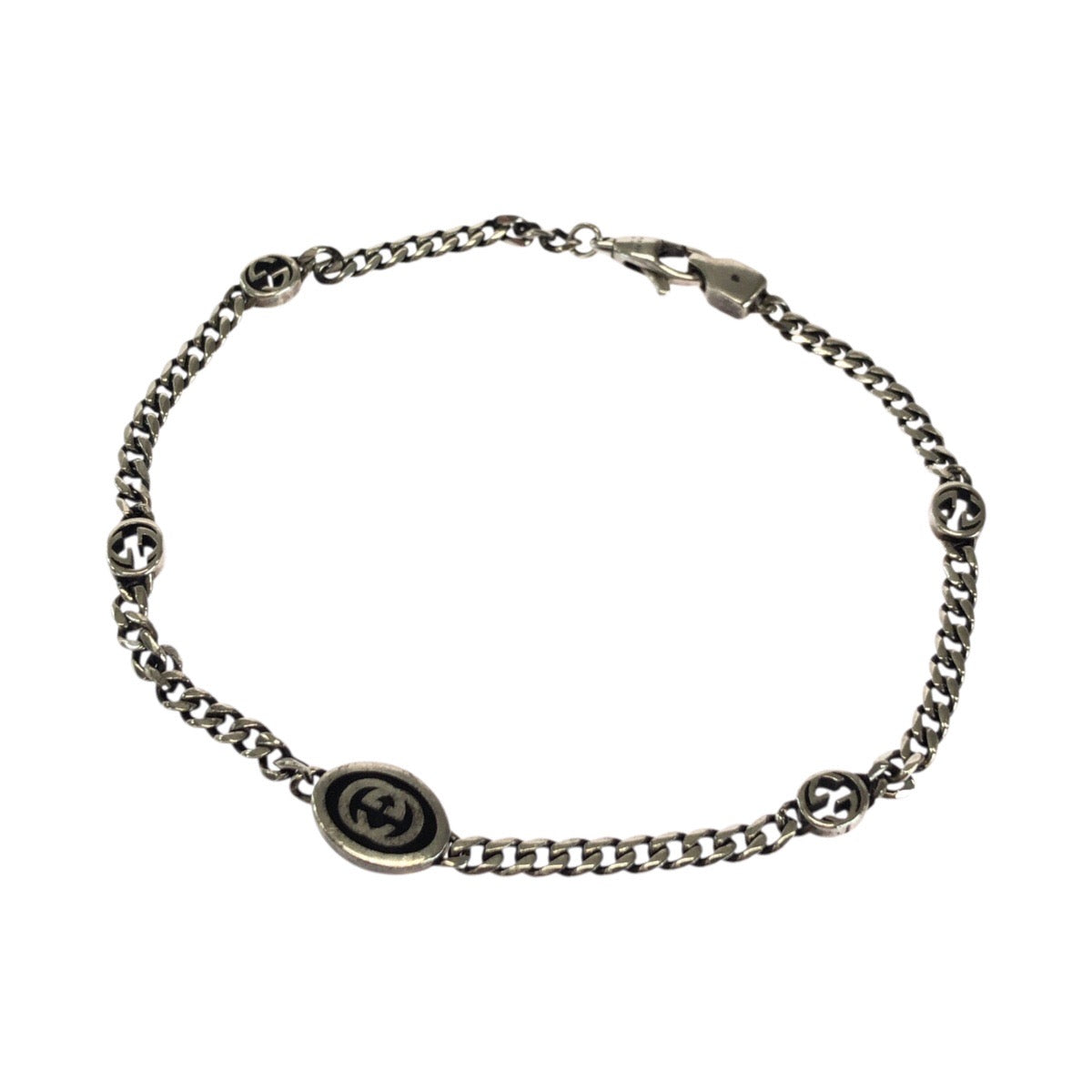 24508
GUCCI グッチ インターロッキングG シルバー シルバー925 678657 ブレスレット レディース A14