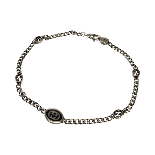 24508
GUCCI グッチ インターロッキングG シルバー シルバー925 678657 ブレスレット レディース A14
