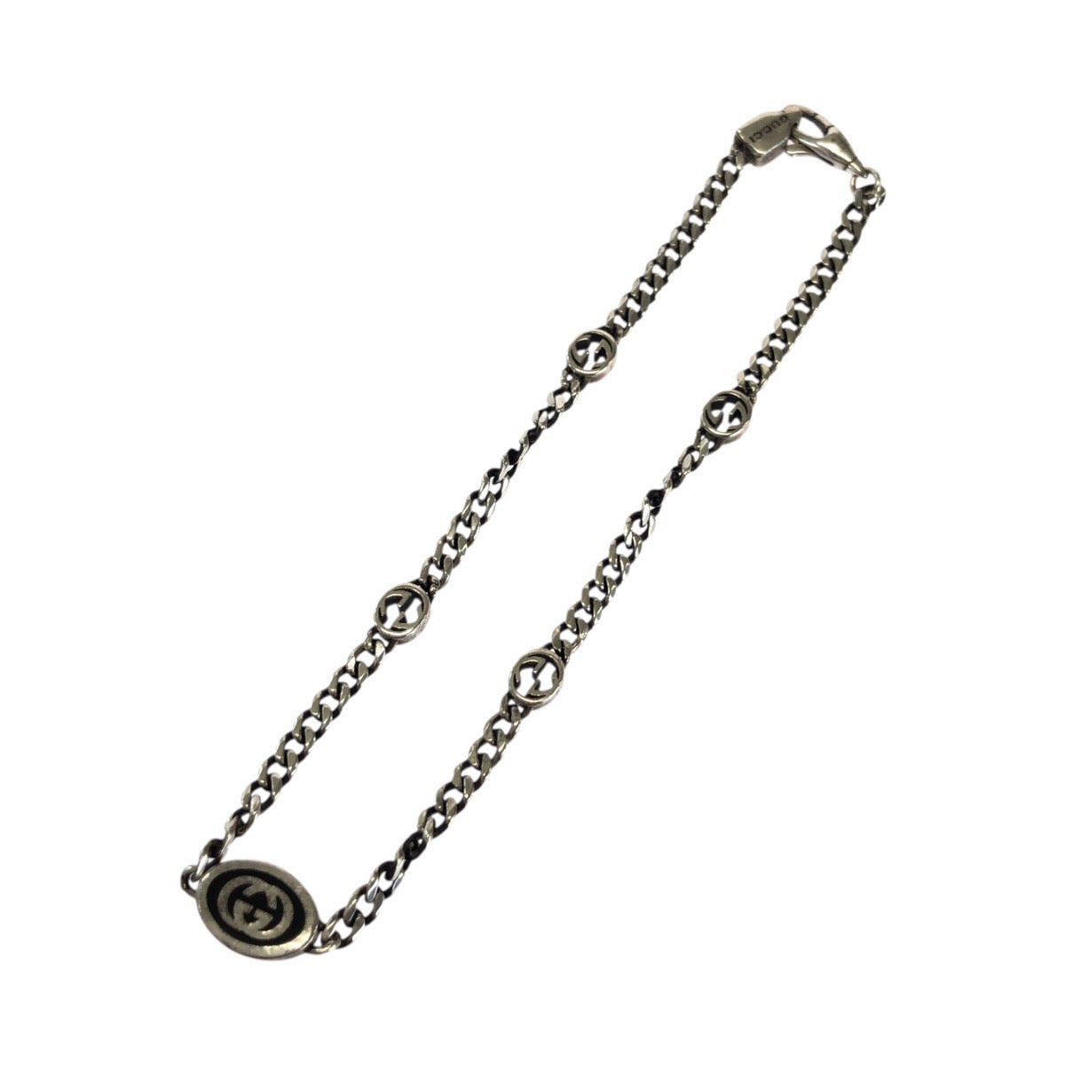 24508
GUCCI グッチ インターロッキングG シルバー シルバー925 678657 ブレスレット レディース A14