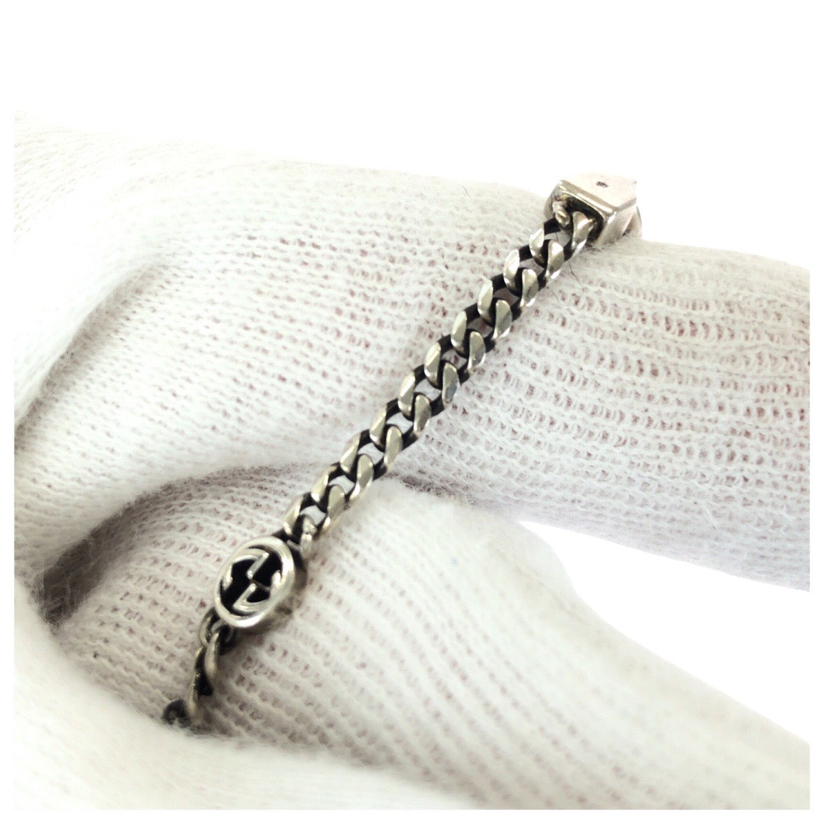 24508
GUCCI グッチ インターロッキングG シルバー シルバー925 678657 ブレスレット レディース A14