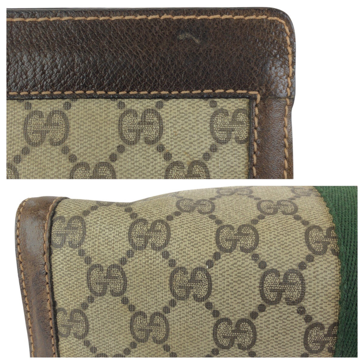 24510
GUCCI グッチ ヴィンテージ オールドグッチ シェリーライン ベージュ ブラウン GGスプリームキャンバス / レザー 37 014 2125 クラッチバッグ セカンドバッグ メンズ ABP20