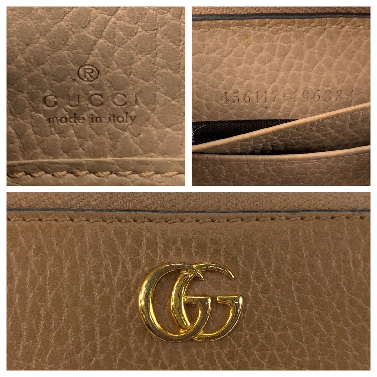 24514
GUCCI グッチ GGマーモント ベージュ ゴールド金具 GGスプリームキャンバス / レザー 456117 長財布 ロングウォレット レディース ABP20