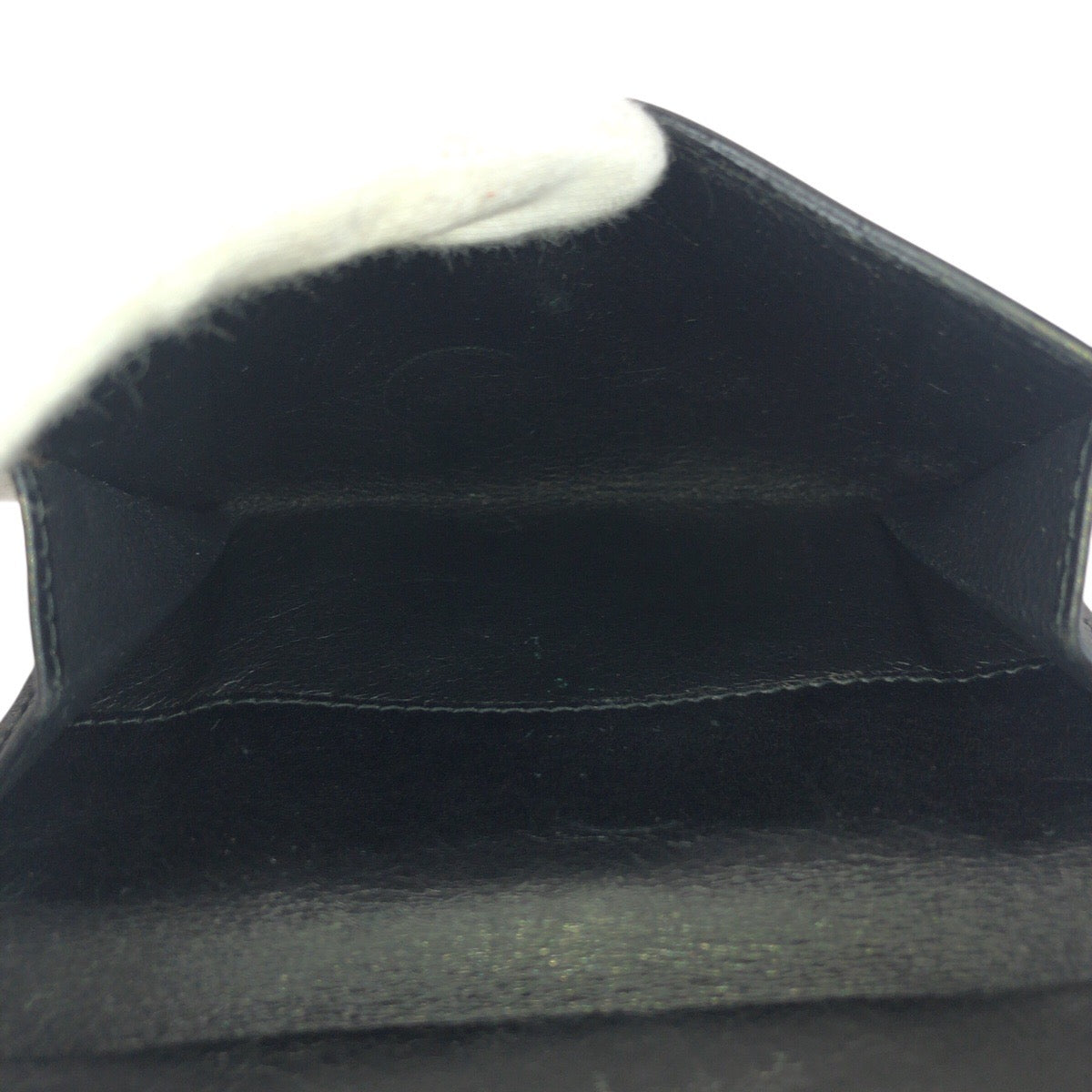 24515
GUCCI グッチ ブラック 黒 シルバー金具 レザー 035 2091 折財布 コンパクトウォレット メンズ ABP12