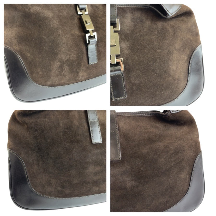 24518
GUCCI グッチ ジャッキー ブラウン スウェード / レザー 001 3306 ホーボー ショルダーバッグ ハンドバッグ レディース ABP44