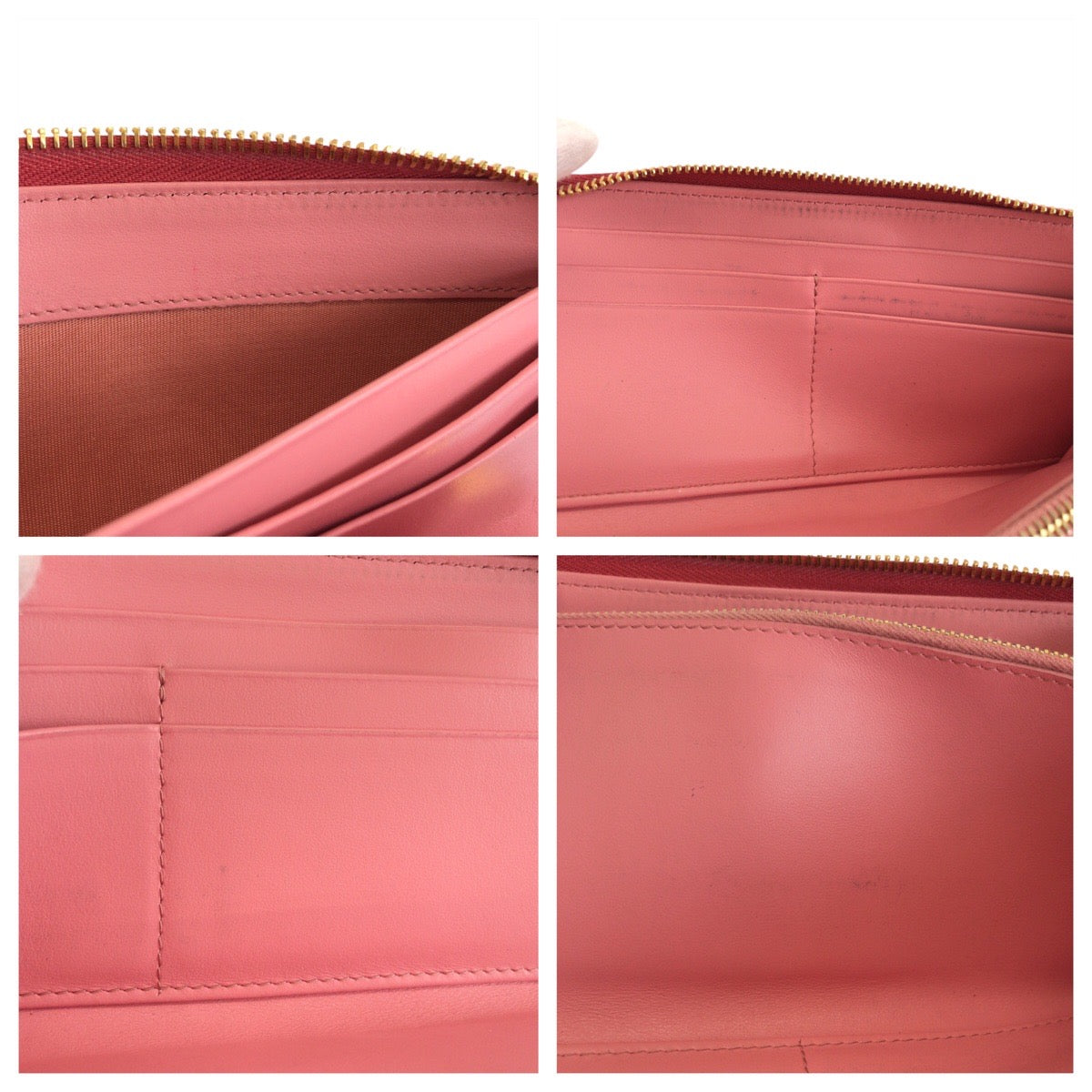 24522
PRADA プラダ サフィアーノ ピンク ゴールド金具 レザー 1M1183 長財布 ロングウォレット レディース ABP