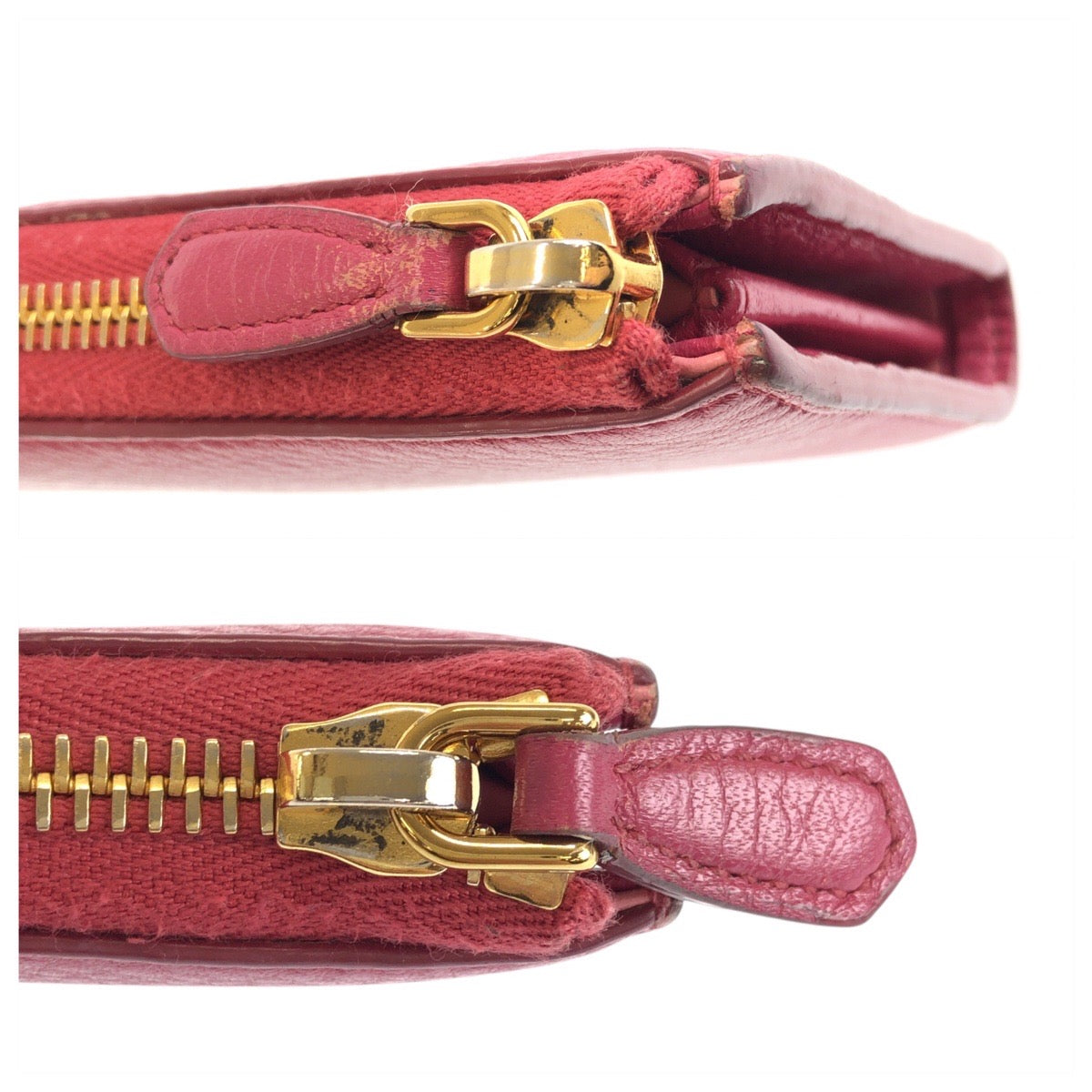24522
PRADA プラダ サフィアーノ ピンク ゴールド金具 レザー 1M1183 長財布 ロングウォレット レディース ABP