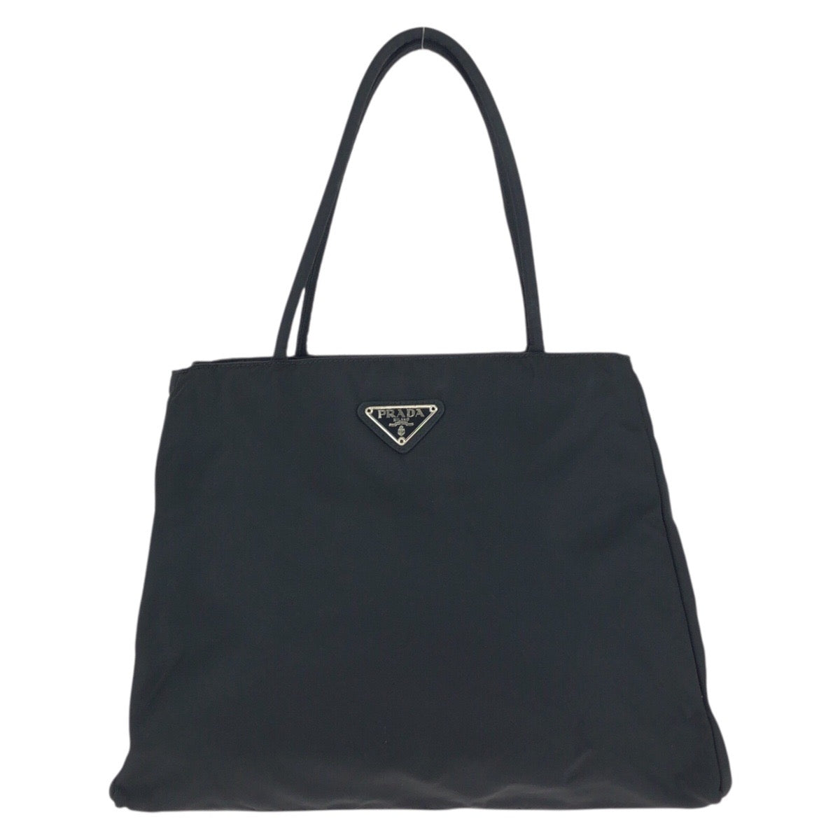 24524
PRADA プラダ テスート 三角ロゴプレート ブラック 黒 シルバー金具 ナイロン トートバッグ ショルダーバッグ レディース ABP32