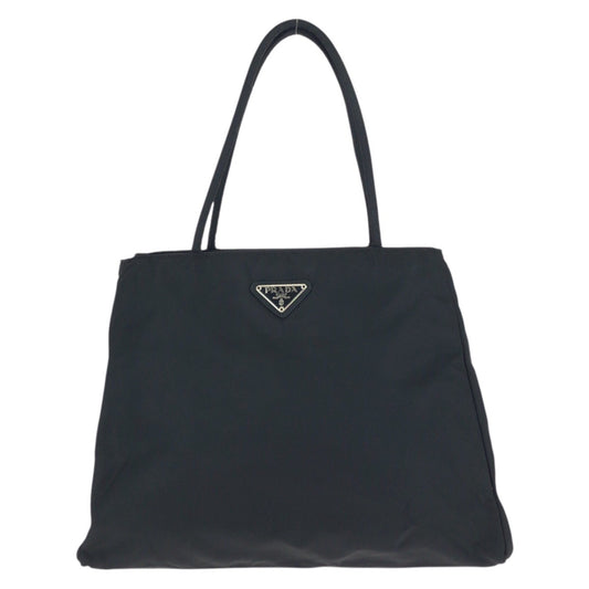 24524
PRADA プラダ テスート 三角ロゴプレート ブラック 黒 シルバー金具 ナイロン トートバッグ ショルダーバッグ レディース ABP32