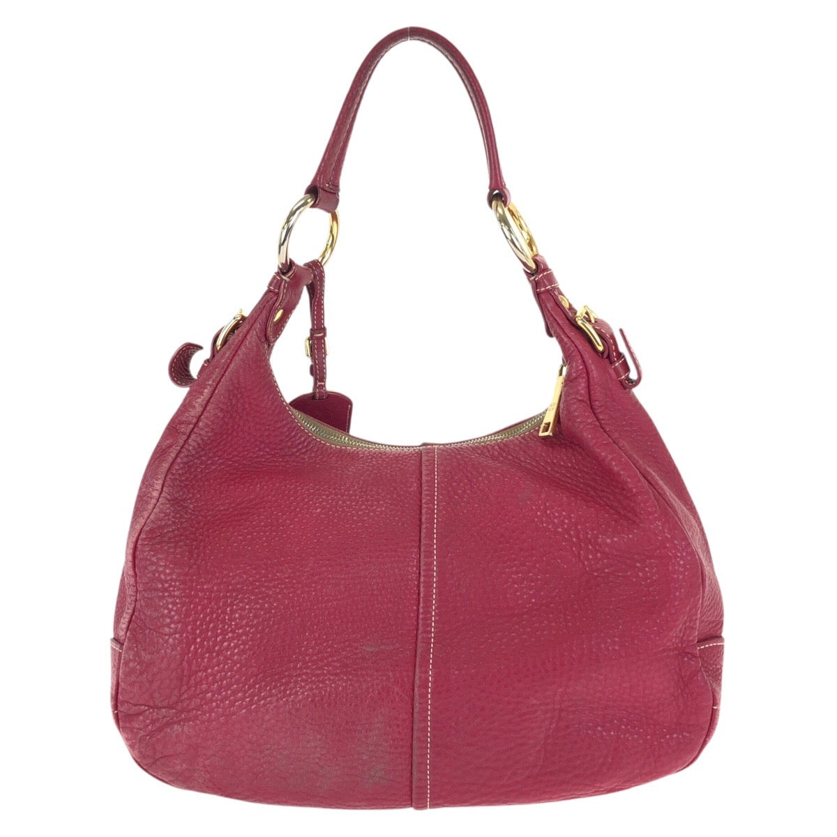 24525
PRADA プラダ ヴィッテロダイノ ホーボー ピンク ゴールド金具 レザー ショルダーバッグ ハンドバッグ レディース AB32