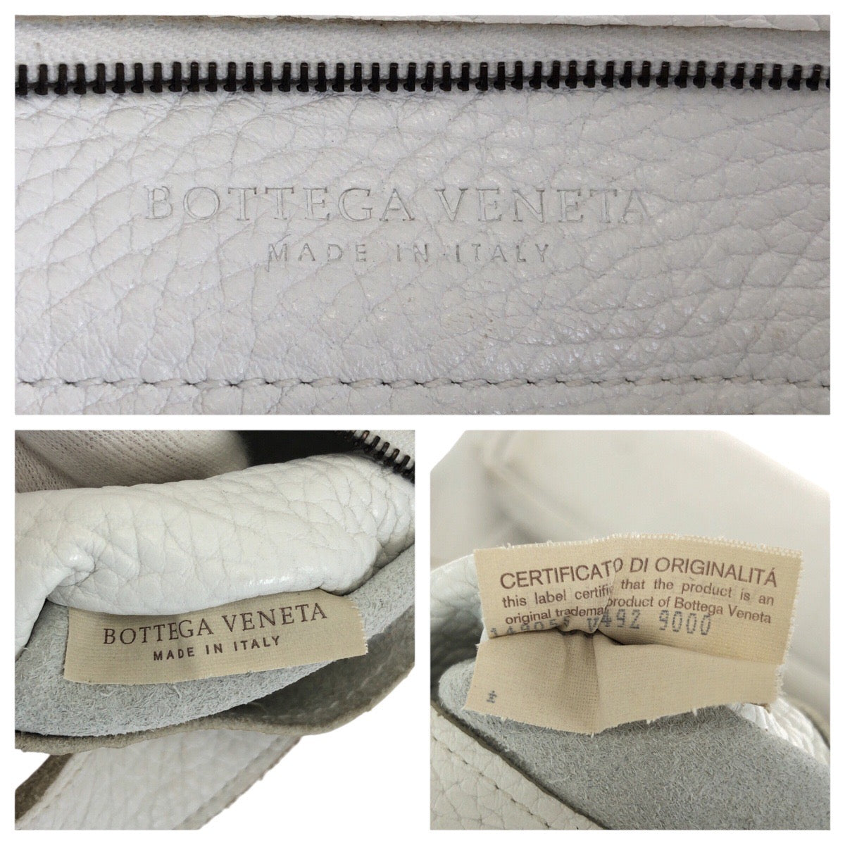 24527
BOTTEGAVENETA ボッテガヴェネタ イントレチャート ホワイト シルバー金具 レザー 149055 トートバッグ ハンドバッグ レディース ABP40