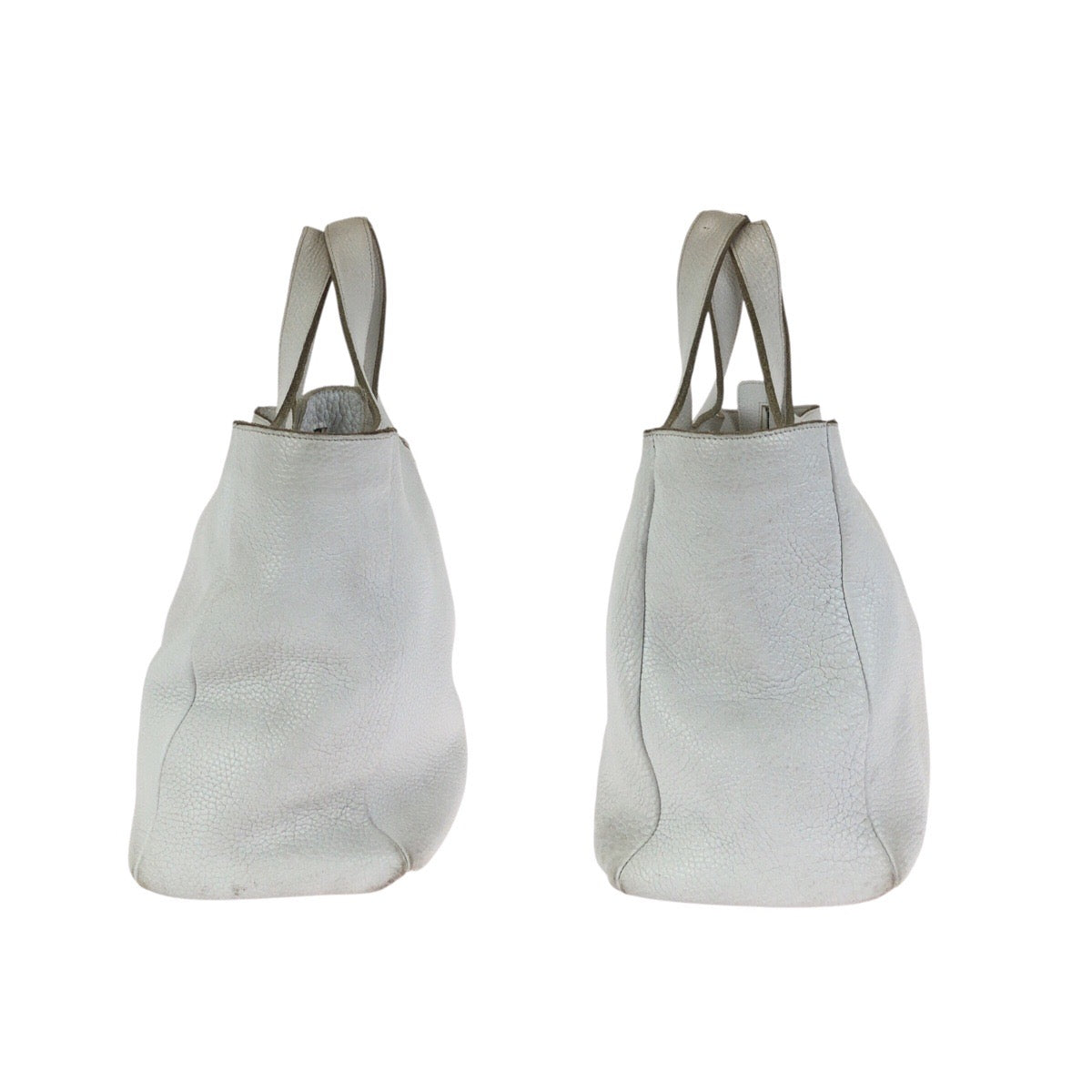 24527
BOTTEGAVENETA ボッテガヴェネタ イントレチャート ホワイト シルバー金具 レザー 149055 トートバッグ ハンドバッグ レディース ABP40