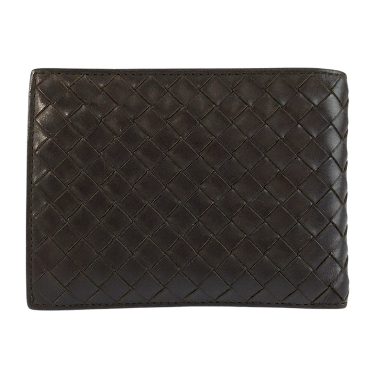 24528
BOTTEGAVENETA ボッテガヴェネタ イントレチャート ブラウン レザー V4651 折財布 コンパクトウォレット メンズ ABP12