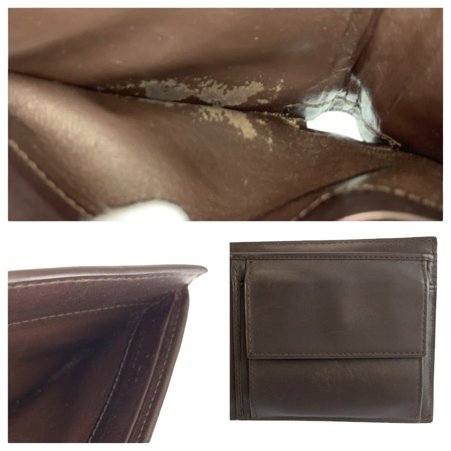 24528
BOTTEGAVENETA ボッテガヴェネタ イントレチャート ブラウン レザー V4651 折財布 コンパクトウォレット メンズ ABP12