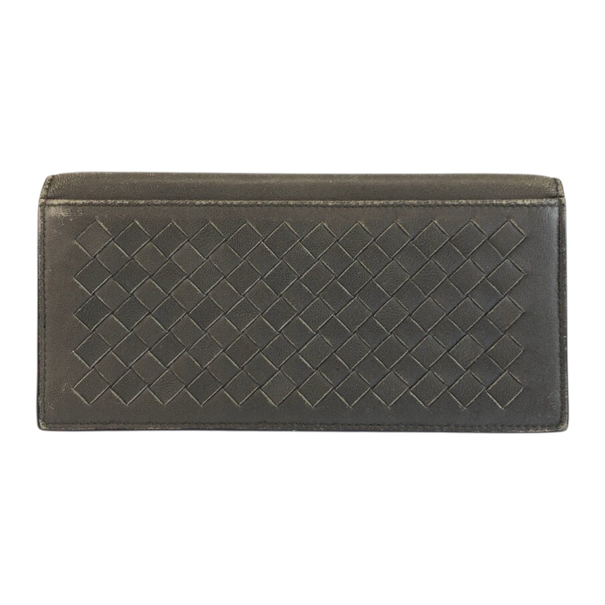 24529
BOTTEGAVENETA ボッテガヴェネタ イントレチャート グレー レザー V7782 長財布 札入れ メンズ ABP12